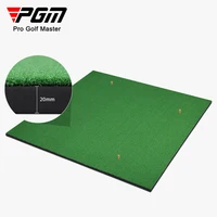 1.1m PGM Portable Indoor Outdoor Golf Swing Trainer Artificial Putting Green Lawn Mats Driving Range Clubs Practice Cushion