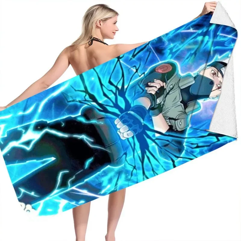 70X150 см популярное аниме-полотенце Наруто для девочек летние полотенца ванной