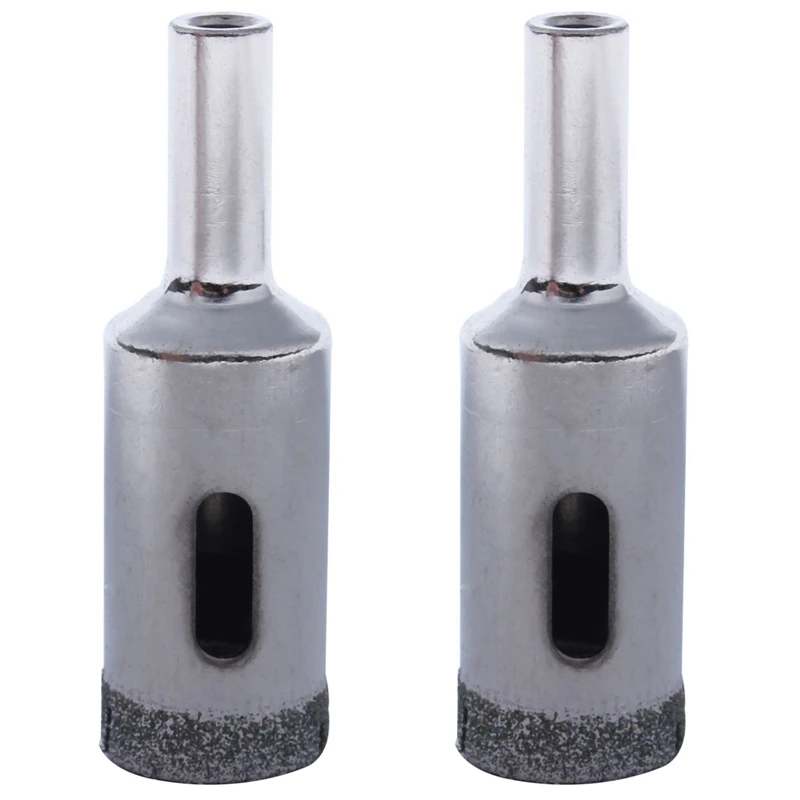 

2X Diamond Particles Coated Drill Bit Ceramic Tile 16Mm Dia Glass Hole Saw