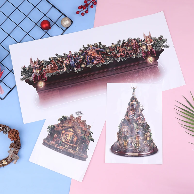 

1Pc Christmas Stickers Ornaments Christ Jesus Waterproof Self-adhesive PVC Stickers Wall Paper House Church Glass Decoration