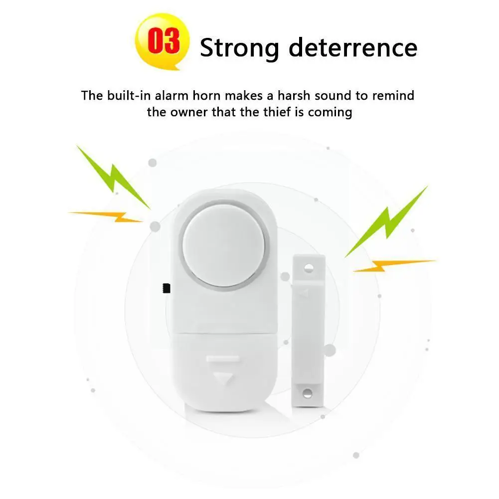 

Multifunctional Intelligent Portable Wireless Magnetic Alarm Window Anti-theft Door Clock And Induction Alarm Anti-thief De L3a5