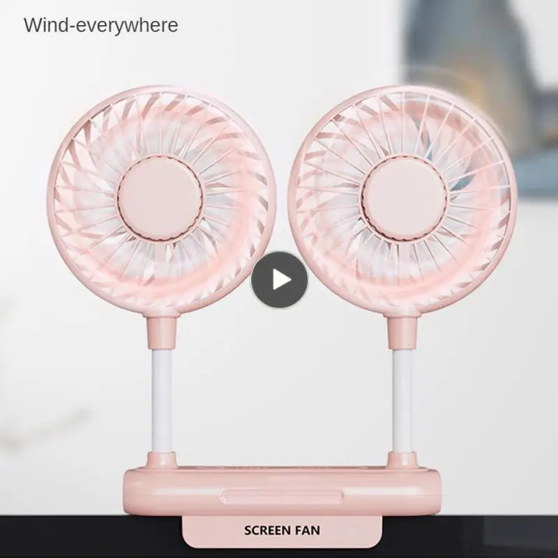 

Desktop Usb Fan Summer Portable Handheld Clip Fan Rechargeable Computer Screen Fan For Student Dormitory Student Fan Usb