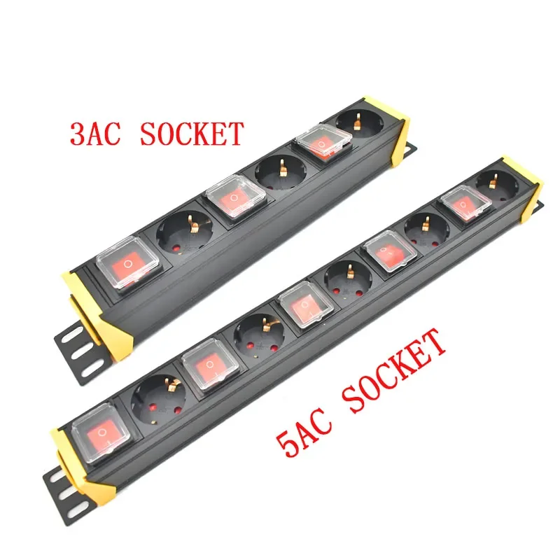 PDU телефон с розетками стандарта ЕС переключатель 2 м шнуром независимый