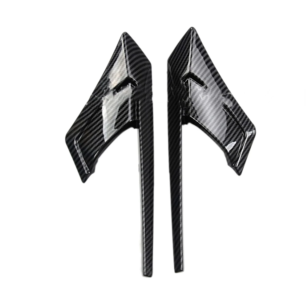 

2Pcs Side Camera Protection Cover Accessories ABS for Tesla Model Y 2021 Carbon Fiber Pattern Highlight