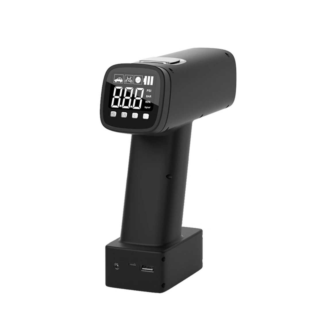 

Портативный автомобильный воздушный компрессор, электрический насос для накачки шин, с цифровым дисплеем, перезаряжаемый