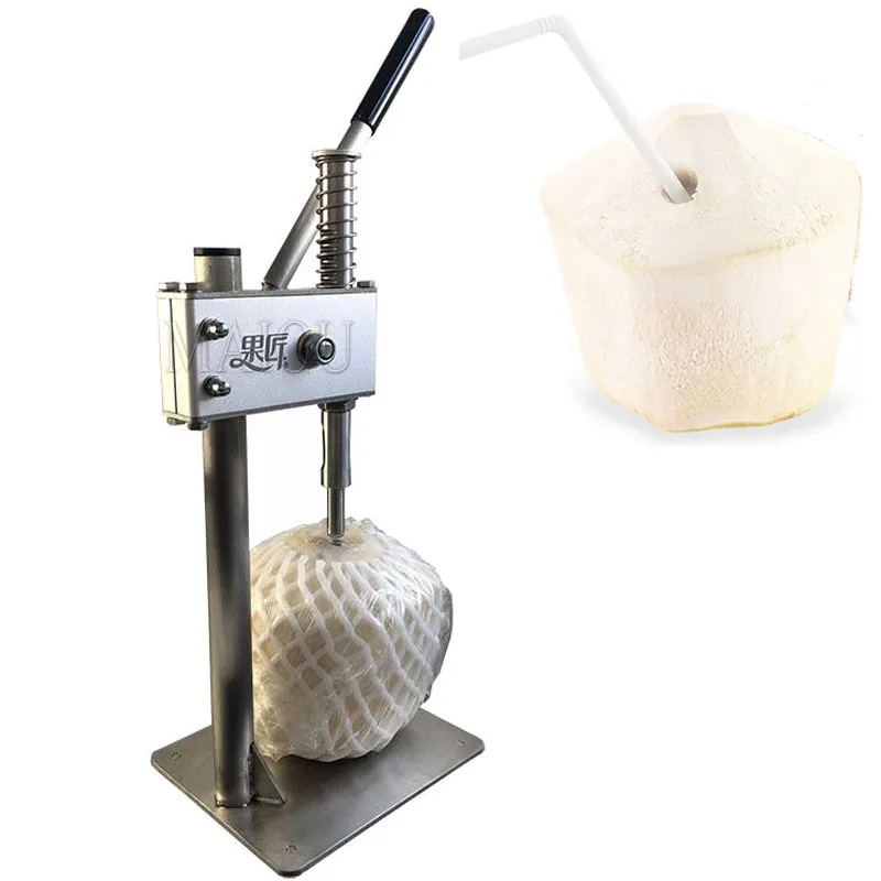 

Ручной пресс для пробивки кокосовых отверстий, портативное ручное оборудование для бурения кокоса зеленого цвета