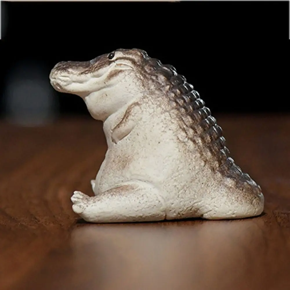 Фиолетовый глиняный крокодил практичный милый домашний декор