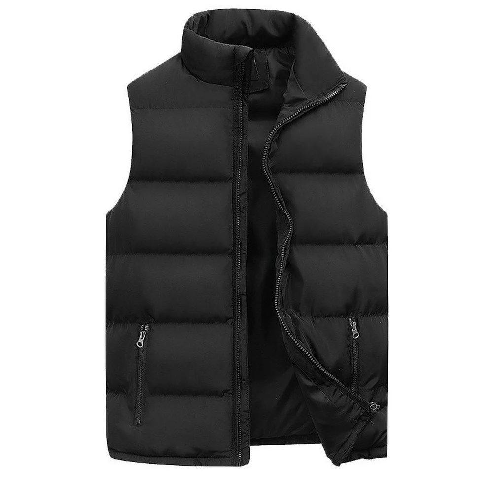 

Outerwear Collar Vest Sale New Vest Coats Zipper Sleeveless Fashion Classical Winter Stand Hot
