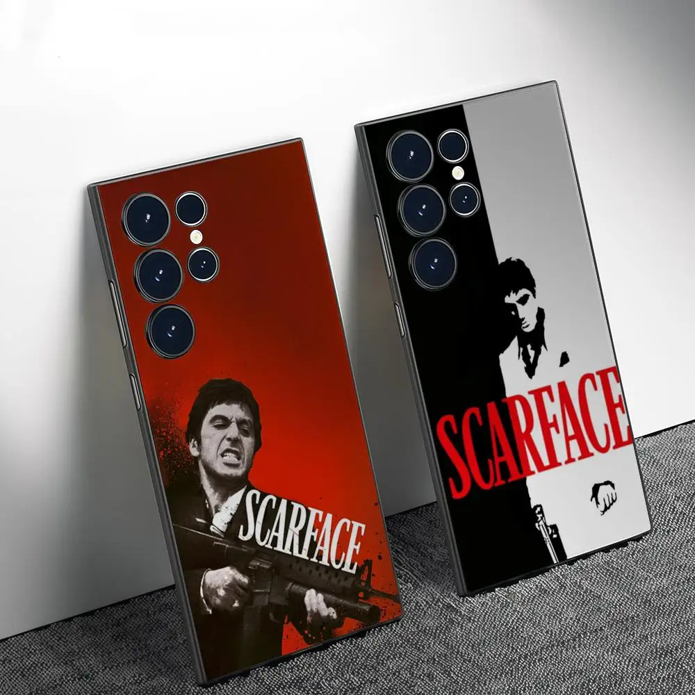 Фото Чехол для телефона с 3D-изображением Scarface для Samsung Galaxy S26 S25 S24 S22 S23 Ultra S21 S20 Plus, матовый, полностью мягкий чехол №1