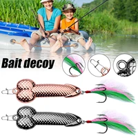 sea fish lures metal wobble simulation fish scales fishing bait for outdoor lake sea fishing accessories funny gift portable