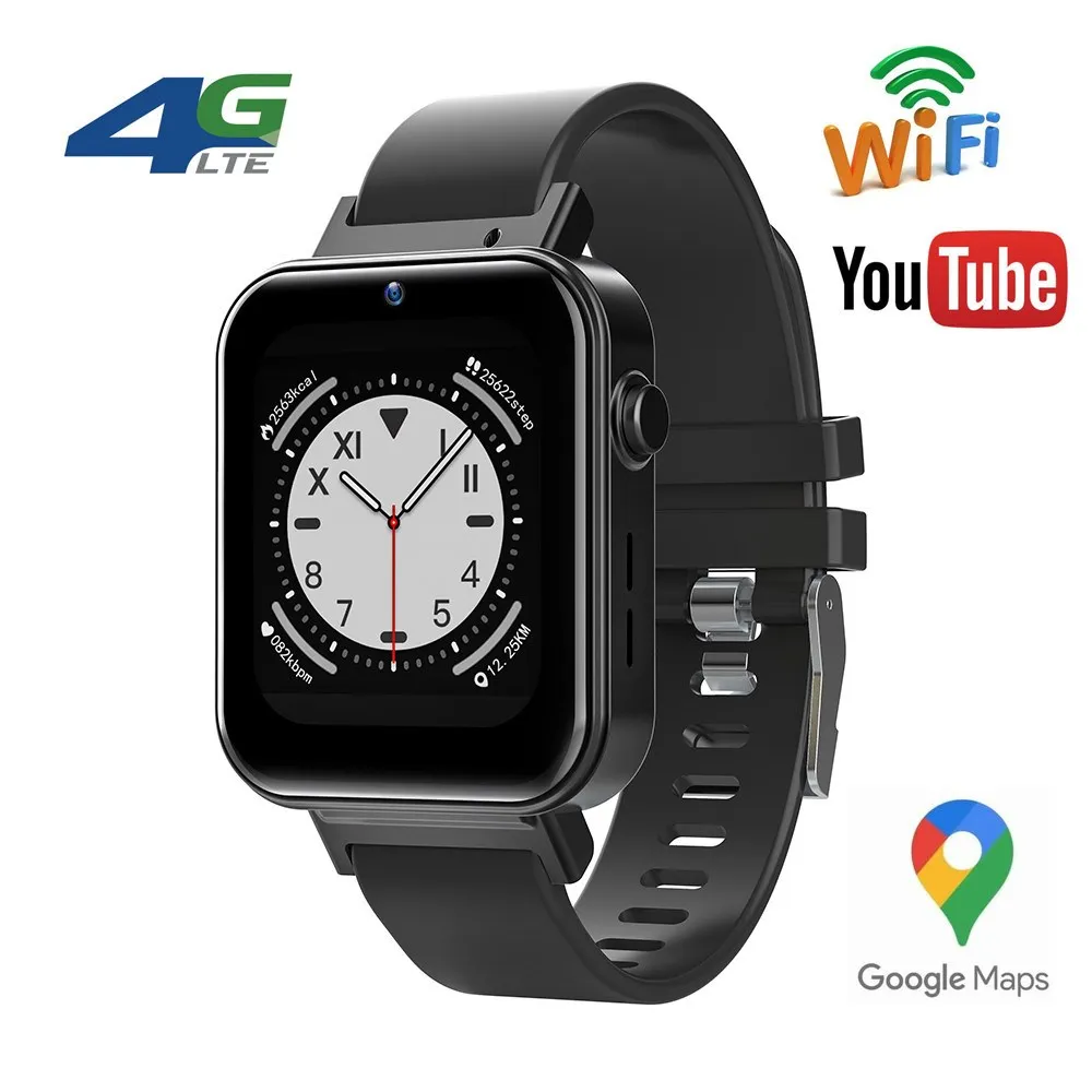 

Смарт-часы 4g, Android, версия 9,1, Sim-карта, звонки, телефон, Wi-Fi, Интернет, видео, мужской спортивный фитнес-браслет, навигация через приложение