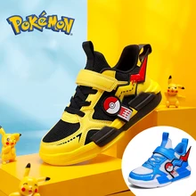 Pokemon Pikachu  Children Cartoon Sports Shoes Fashion Anime Boy Girl Sneakers Student CasualRunning Shoe Breathable Lightweight