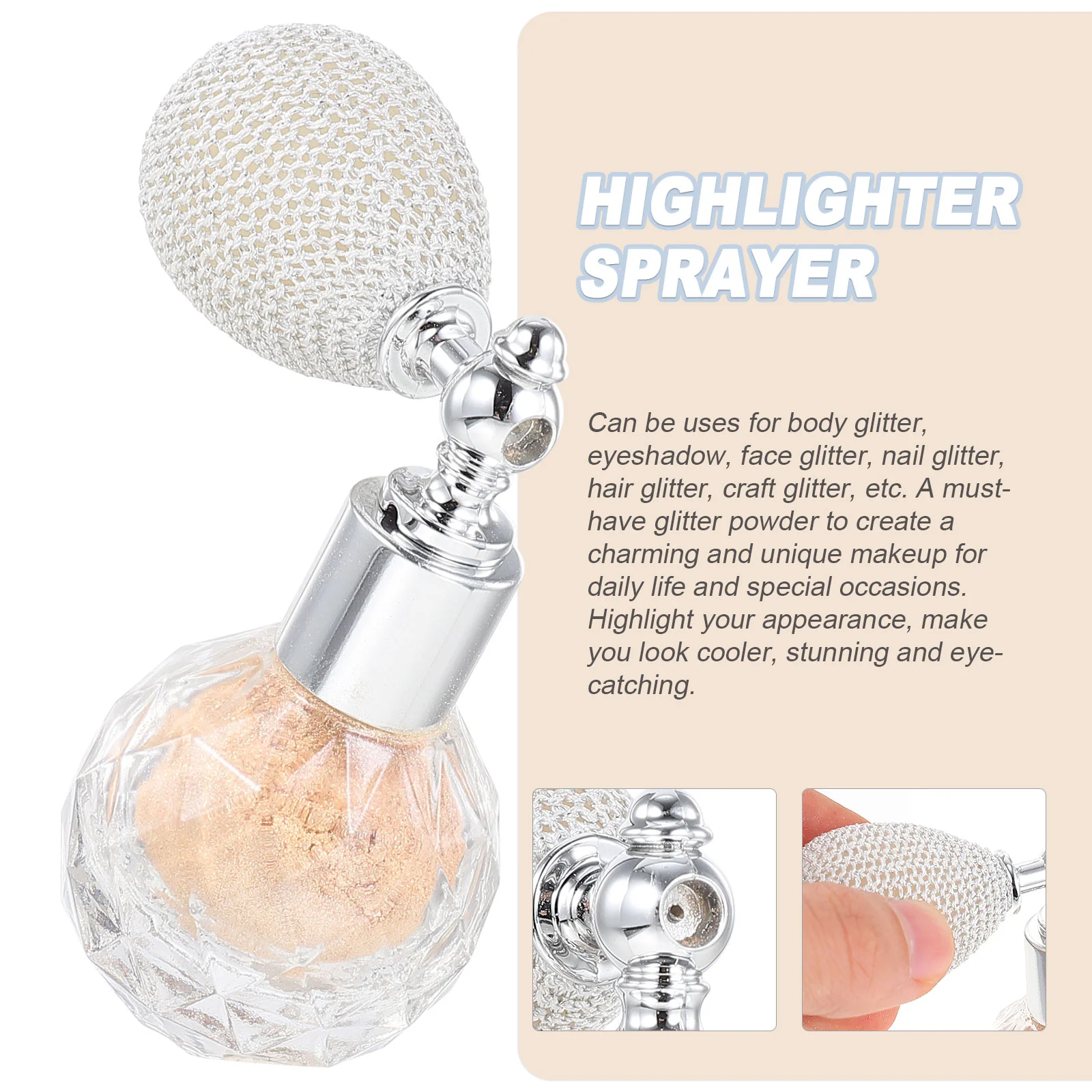 

Spray Powder Body Glitter Highlighter Makeup Sprayer Shimmer Hairglossbottle Loose Sparkle Beauty Highsprayers Womenface Sequins