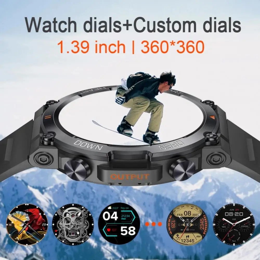

K56 Pro Smart Watch Men 1.39 Inch HD Bluetooth Call Smartwatch 24H Heart Rate Monitoring 20+ Sport Modes Watch For Men Women