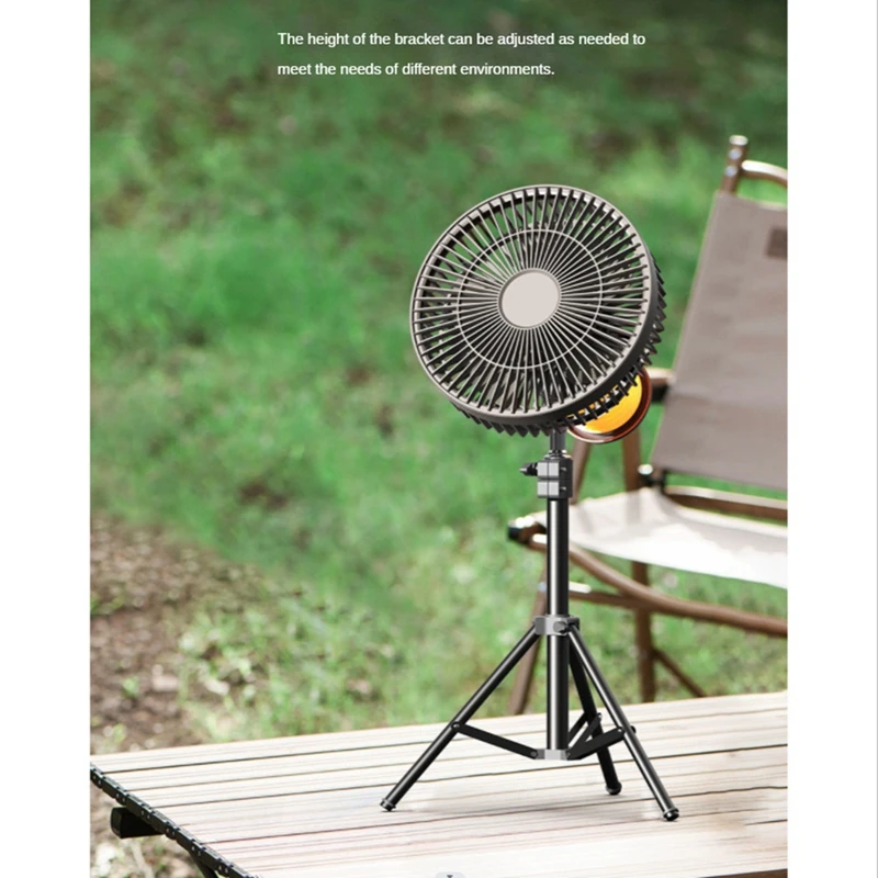 Портативный уличный походный вентилятор многофункциональный потолочный