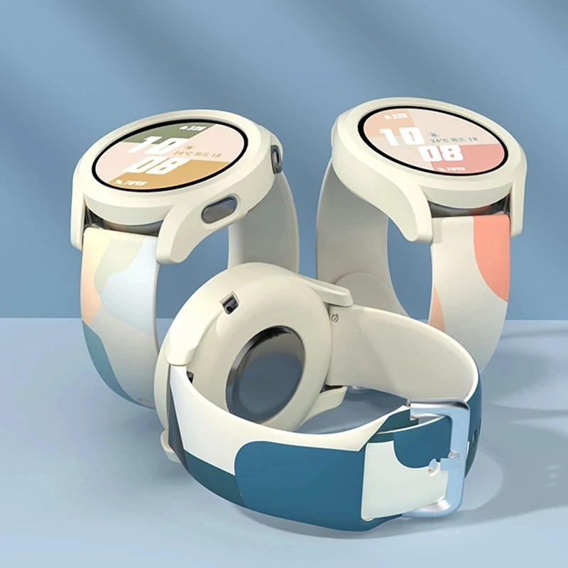 20mm 22mm Band for Samsung Galaxy Watch 4 3 active 2 Gear s3 Morandi silicone bracelet correa Galaxy watch 5 44mm 40mm pro strap