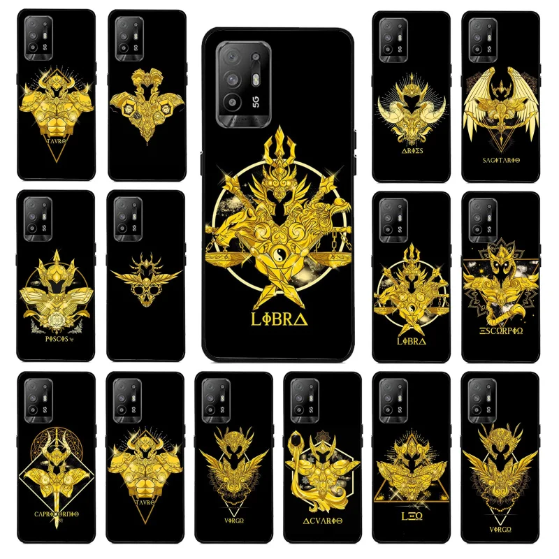 

Anime Saint Seiya Zodiac Art Logo Phone Case for OPPO A54 A74 A94 A53 A53S A9 A5 A15 A91 A95 A73 A31 A52 A93 A92