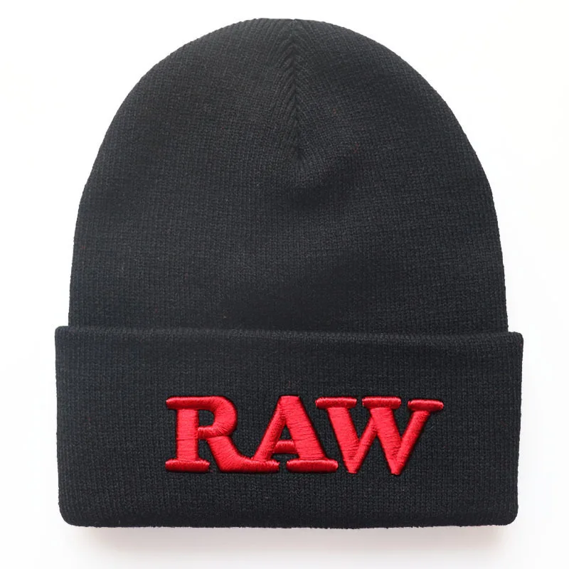 New 2022 Stereoscopic Embroidered Alphabet RAW Knit Cap Hip Hop Woollen HAT to Keep Students Warm Fall and Winter Hats