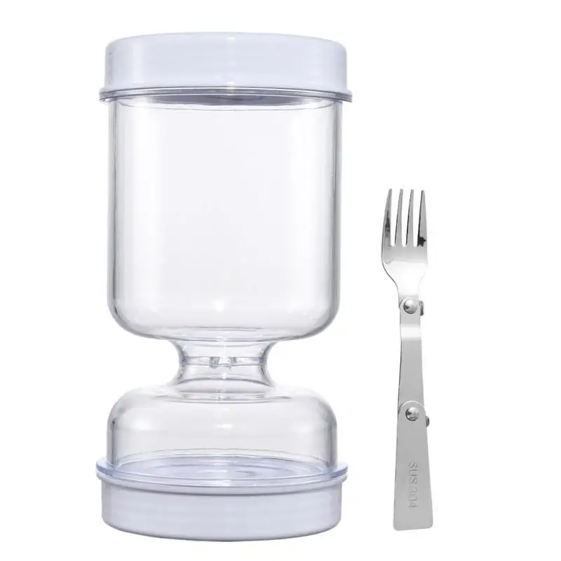 

Pickle Container With Strainer Pickle Draining Jar Pickle Container Easy Kimchi Wet Dry Separation Leak-proof Lid Canned Olive