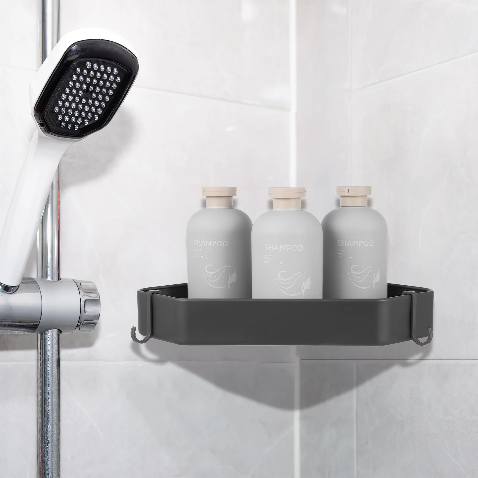 Полка для ванной комнаты держатель полотенец угловой органайзер душа гель