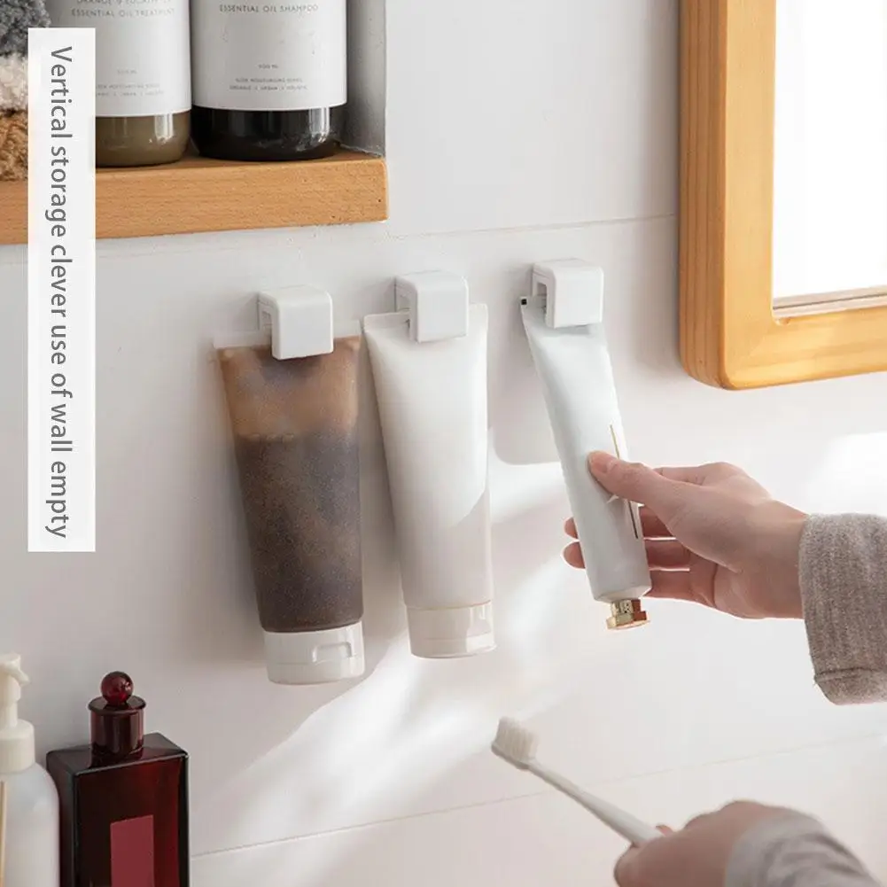 Мощный клей бесшовный крючок-зажим для ванной комнаты очищающего средства