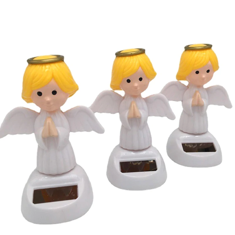 Ангельские украшения на солнечной батарее впитывают солнечный свет и