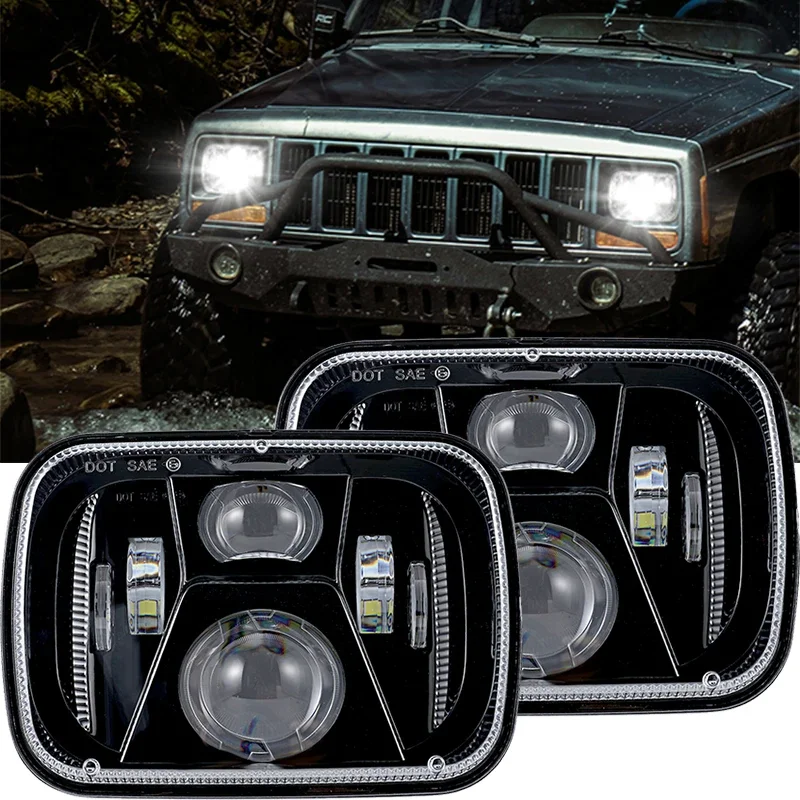 Фары головного света автомобильные 7x6 5x7 дюймов 12 В 1 пара