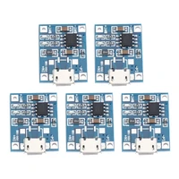 5x micro usb 1a li ion 18650 lithium battery charger charging for tp4056 module board