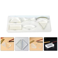 1 set 6pcs optical lens kit physics teaching optical equipment transparent