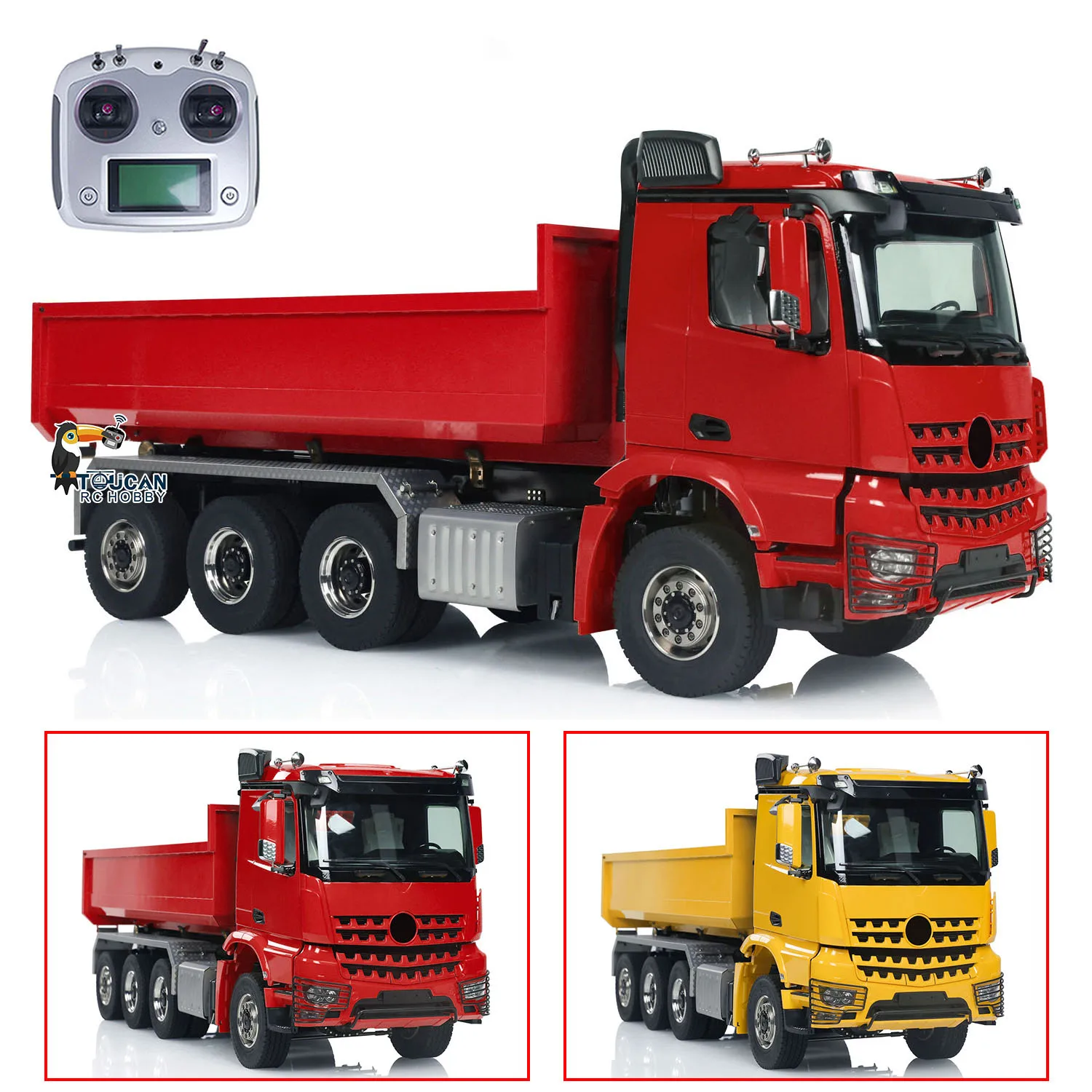 Игрушка 1/14 Металлический 8x8 RC Гидравлический самосвал с полным управляемый