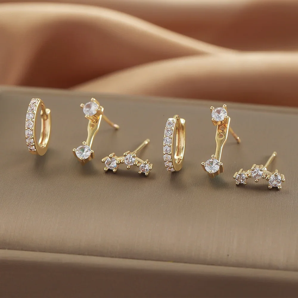 3 пары мини-гвоздиков из нержавеющей стали серьги-гвоздики для пирсинга Oreja