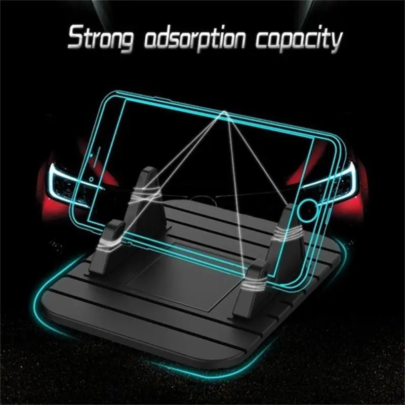 

For Phone Gps Bracket Dashboard Stand Mount Mini Car Holder Mat Pad Silicone Universal Car Accessories Non-toxic Anti-slip