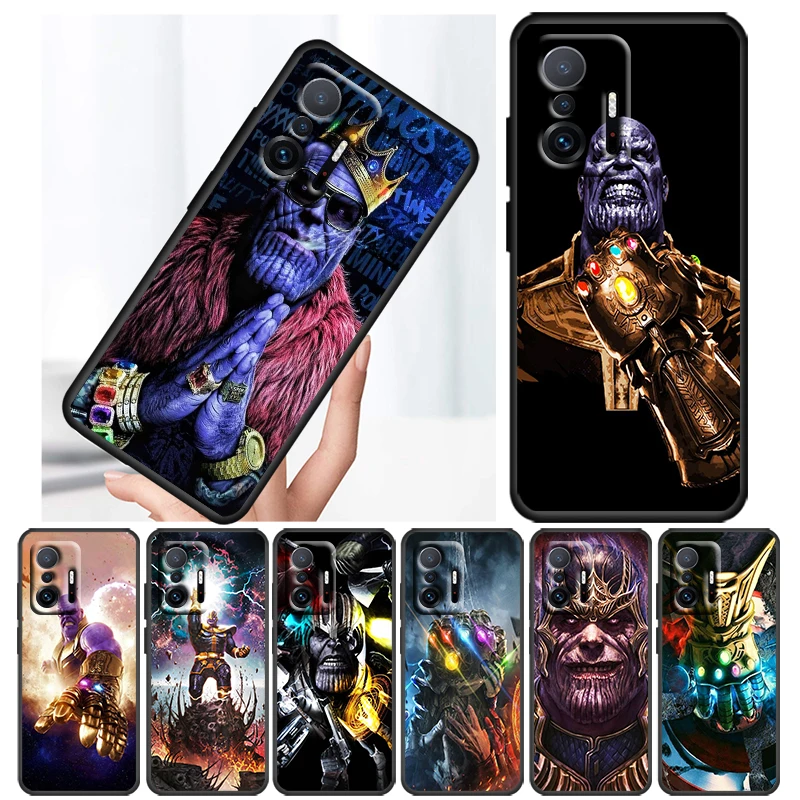 

Thanos marvel hero Case For Xiaomi 12T 12S 12 11 Ultra 11T 10T 9T Note 10 Pro Lite 5G Soft TPU Black Phone Cover Core