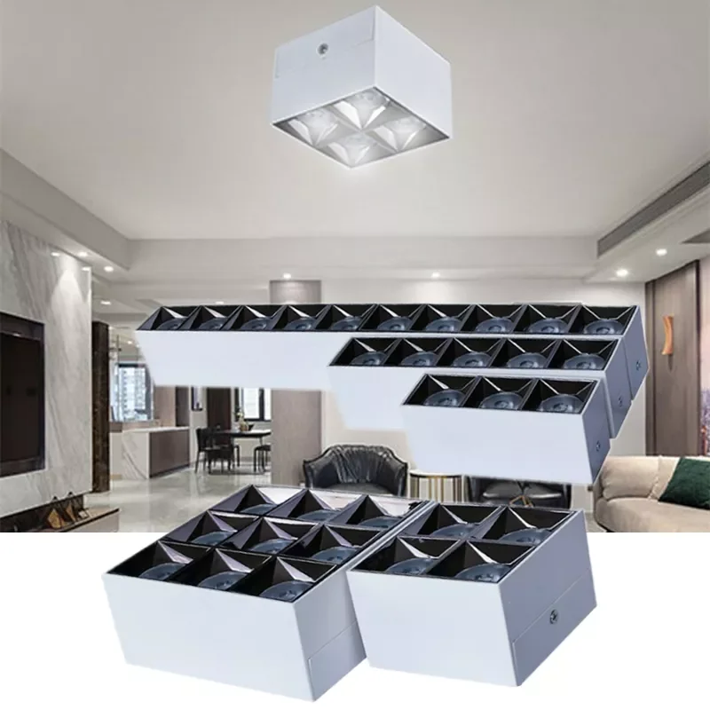 

LED Line Downlight Grille Ceiling Lamp 9W 12W 15W 27W 30W For Bedroom Living Room Indoor Lighting Surface Mounted Spotlights