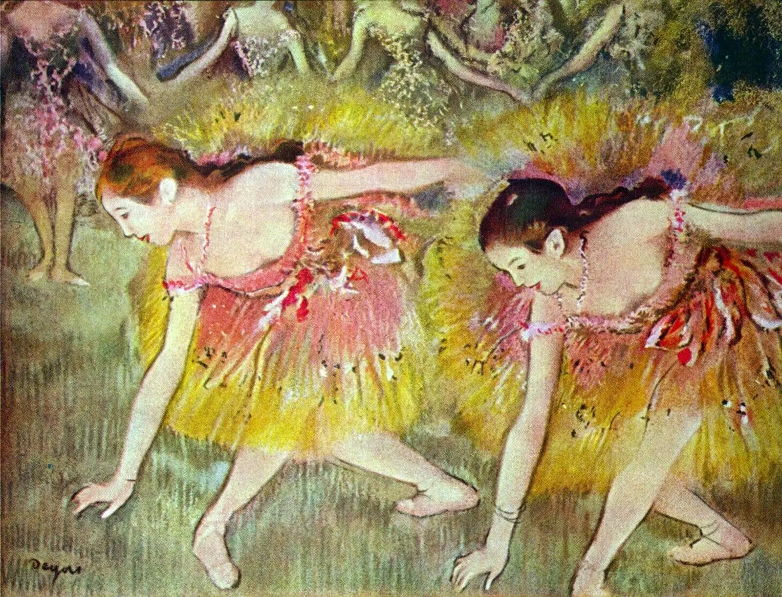

Балетные танцоры Эдгара дегаса, искусство, Шелковый плакат, настенное искусство, домашняя декоративная живопись
