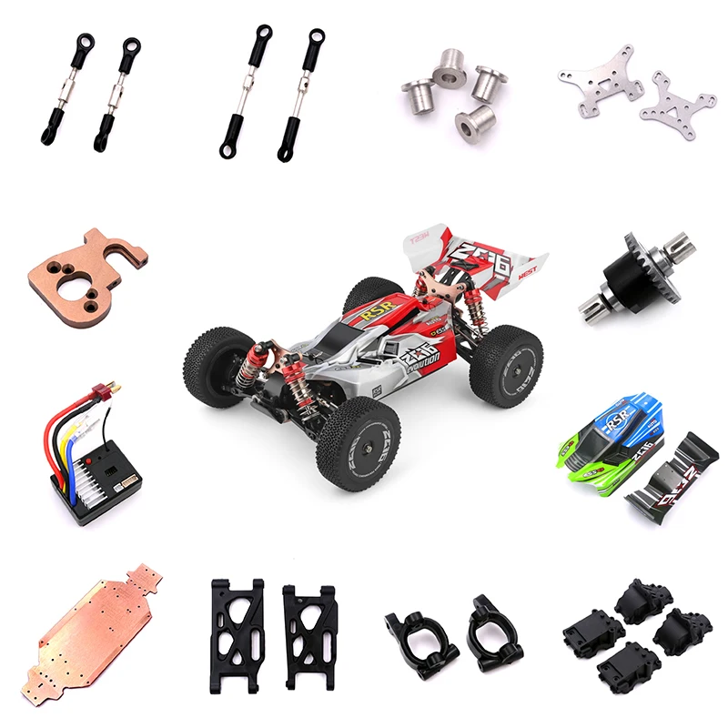 

WLtoys 1/14 144001 RC оригинальная автомобильная оболочка амортизатор Передняя и задняя шина в сборе C сиденье Фотоэлементы набор запасных частей