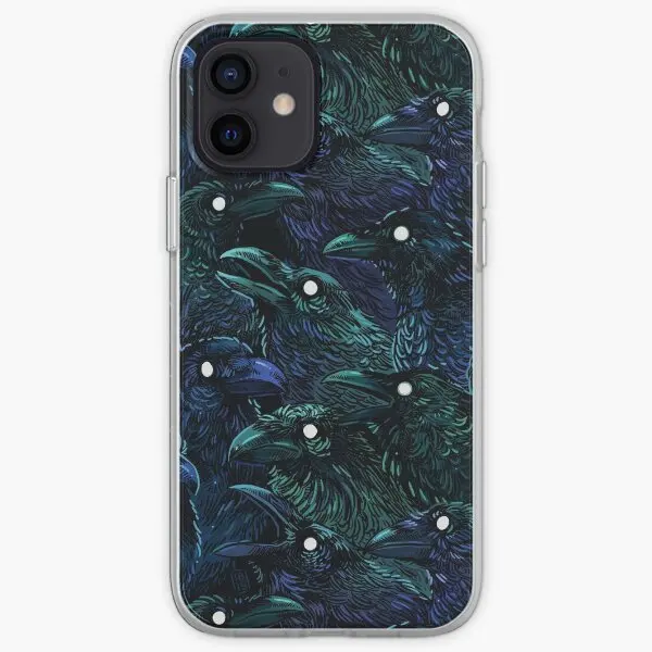 Raven Pattern Iphone Tough Case  Phone Case Customizable for iPhone 11 12 13 14 Pro Max Mini 6 6S 7 8 Plus X XS XR Max Cover