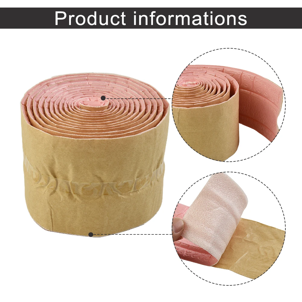 

1pc Self Adhesive Wall Sticker Decor Oilproof Waterproof 3D Embossing Waist Line Skirting Line Decorative Moulding Trims Strips