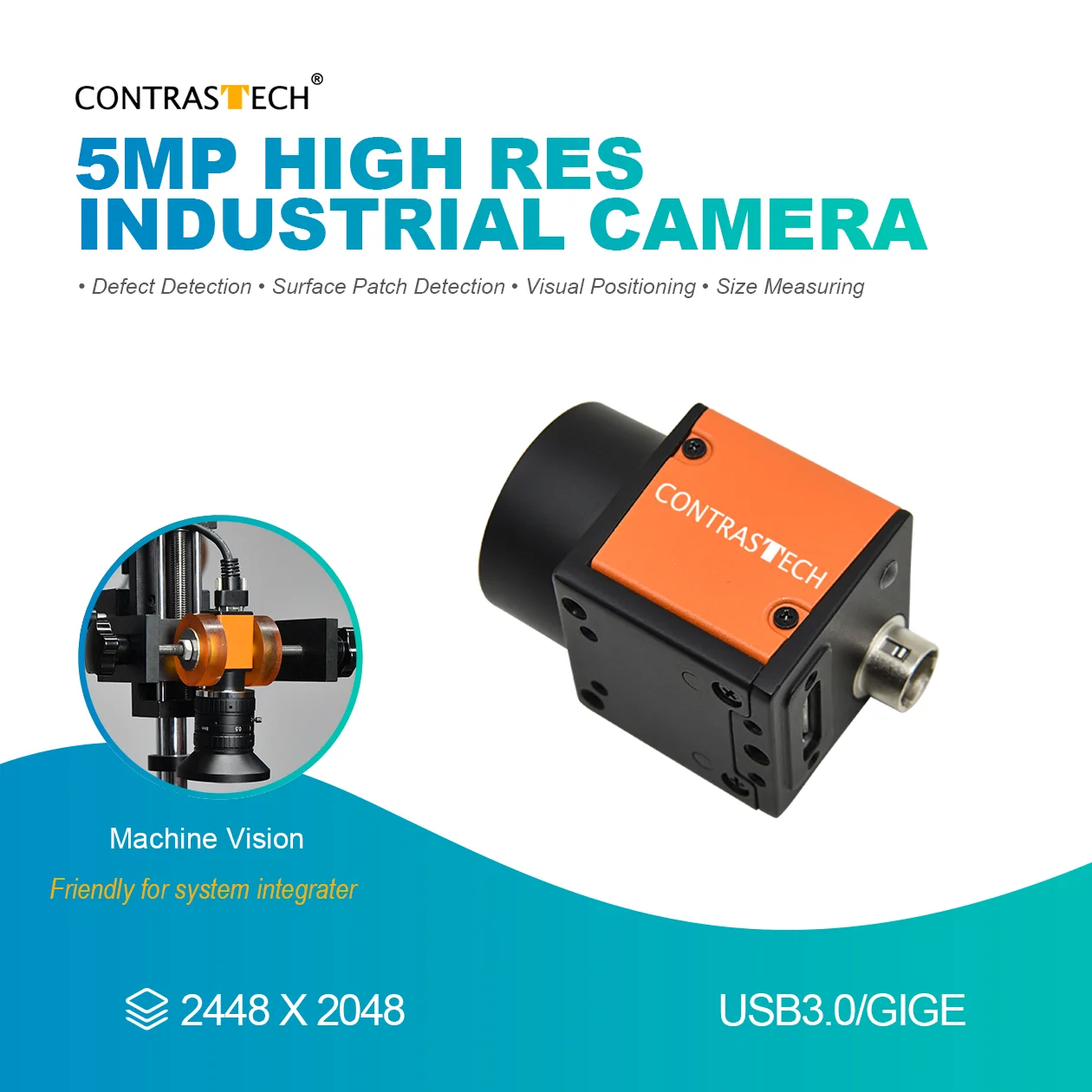 

Камера машинного зрения Contrastech Mars5000S-68um/uc-Lite 5Мп