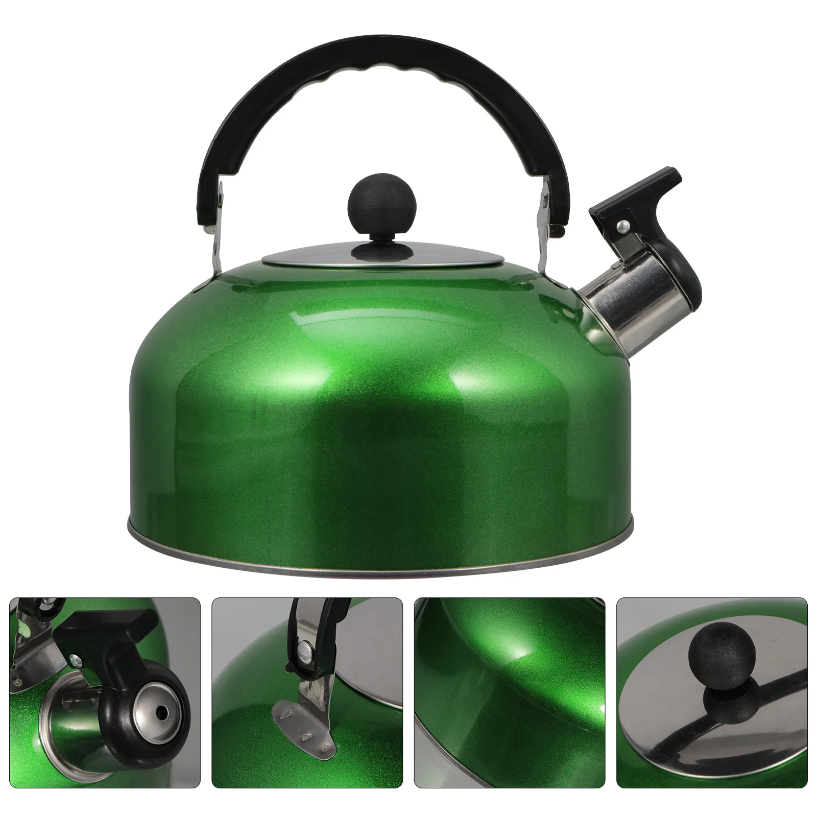 

Kettle Tea Whistling Stovetop Teapot Stove Steel Water Stainless Pot Boiling Gas Teakettle Coffee Kettles Whistle Handle Hot