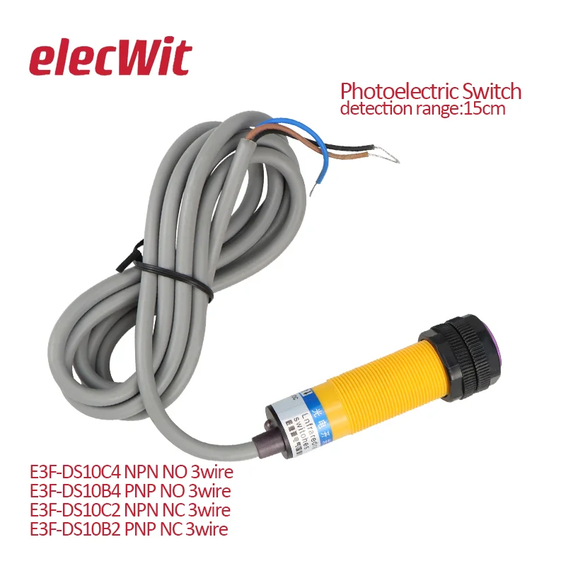 

E3F-DS10C4 photoelectric switch sensor diffuse reflection DC three wire NPN normally open infrared induction 15cm