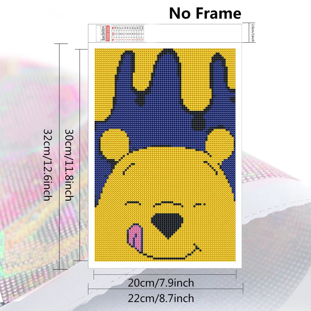 Алмазная 5D картина сделай сам Disney полный комплект мультяшная мозаика Винни-Пух