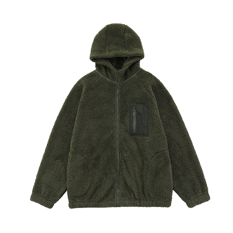 Winter Jacket Men Warm Fashion Retro Thicken Lamb Hair Jacket Men Streetwear Korean Loose Thick Hooded Short Coat Mens Clothes