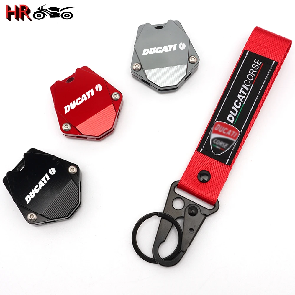 

2023 New Keychain For Ducati 899 959 1199 1299 Panigale S V4S V2 Diavel Accessories Motorcycle CNC Aluminum Key Case Cover Shell