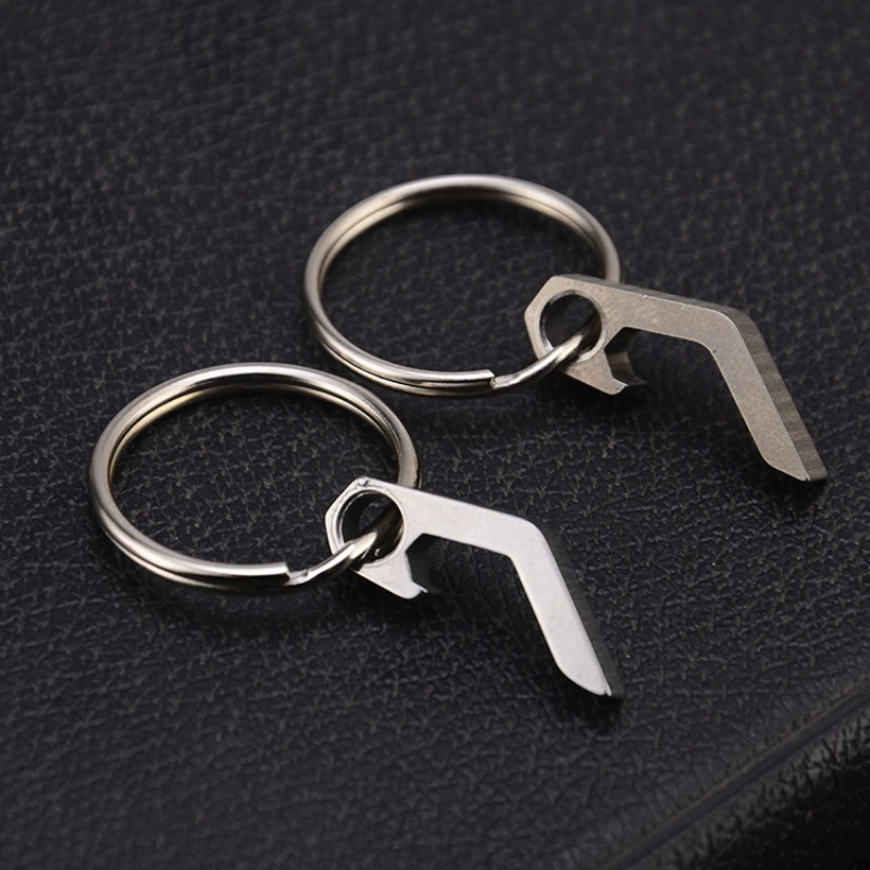 

3Styles Portable Mini Bottle Opener Stainless Steel Titanium Alloy Key Ring Carry Easily Bar Tool Kitchen Gadgets