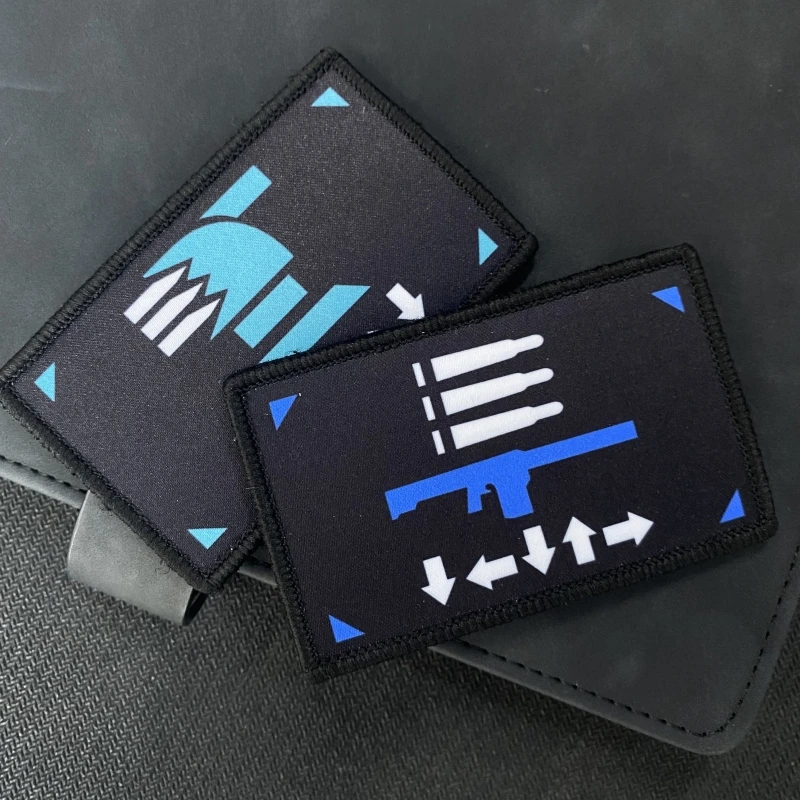 Значок для боевого духа Hell Diver 2 нашивки с вышивкой на руку одежды тактическая