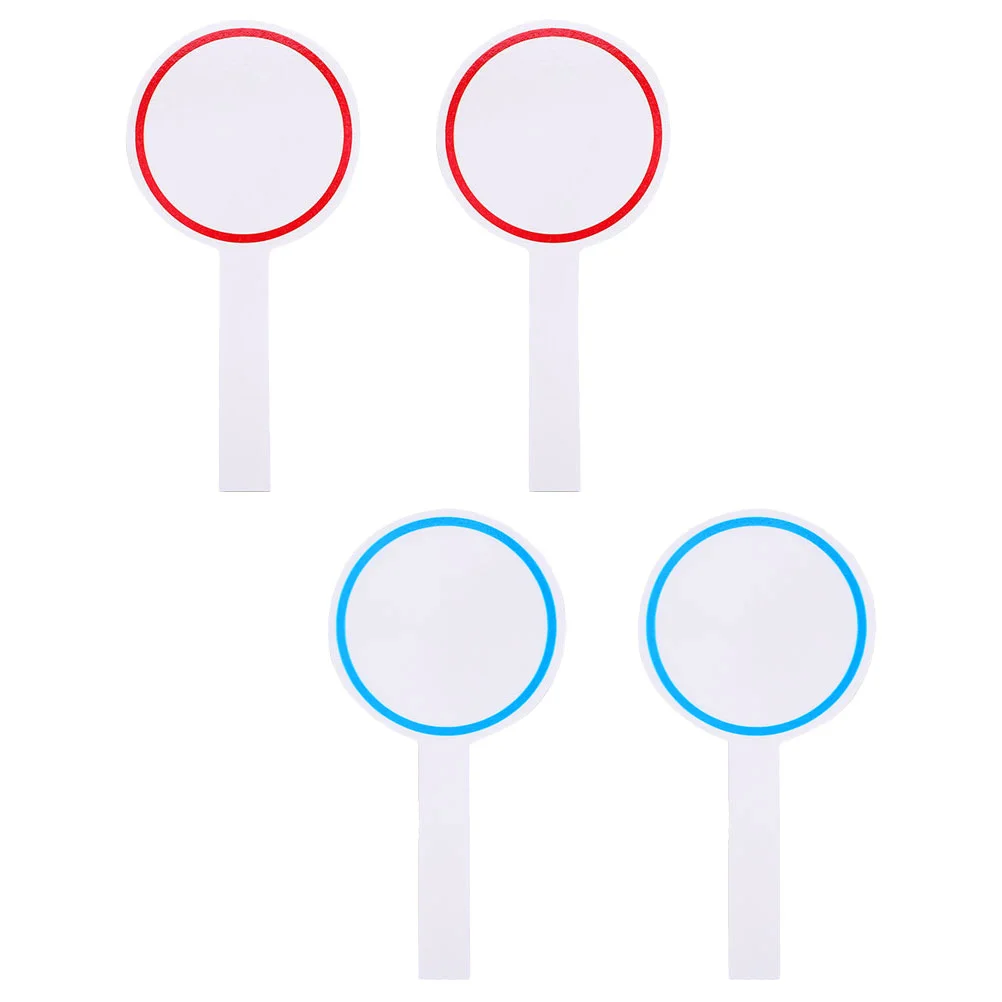 

4 Pcs Whiteboards Score Portable Blank Dry Erase Small Single Sided Erasable Hand Student