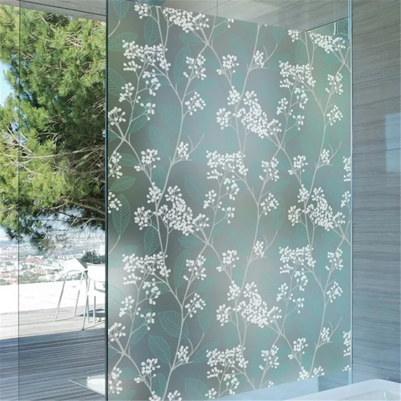 

3D Matte Window Film Anti Look Stained Glass Film Frosted Privacy Window Sticker Self Adhesive Vinyl For Glass Window Film Home