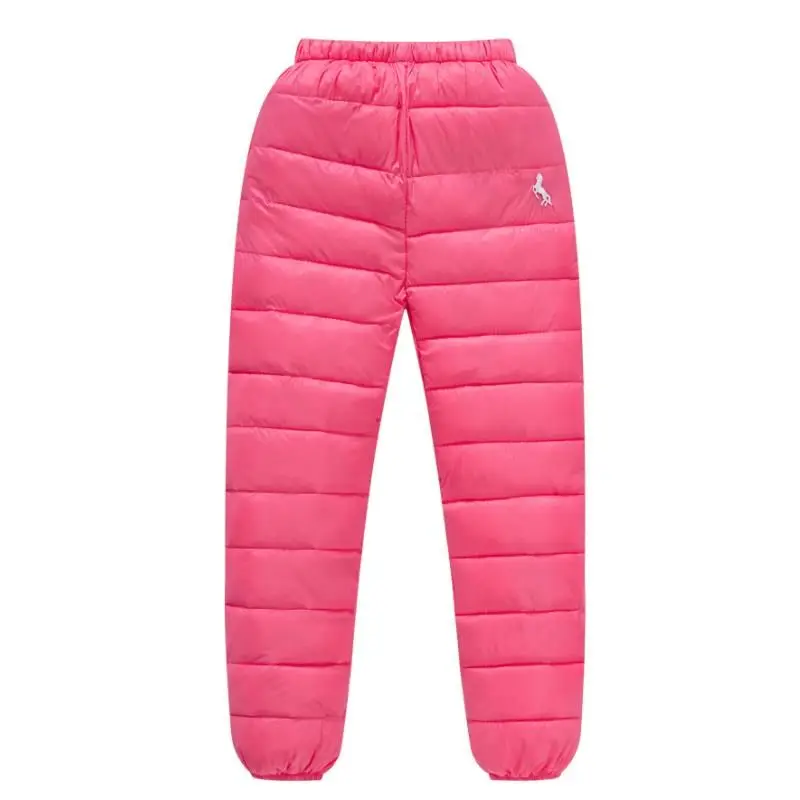 2021 New Boys and girls down cotton trousers 2-12 years old thick warm pants, baby winter trousers children's thick Sweatpants