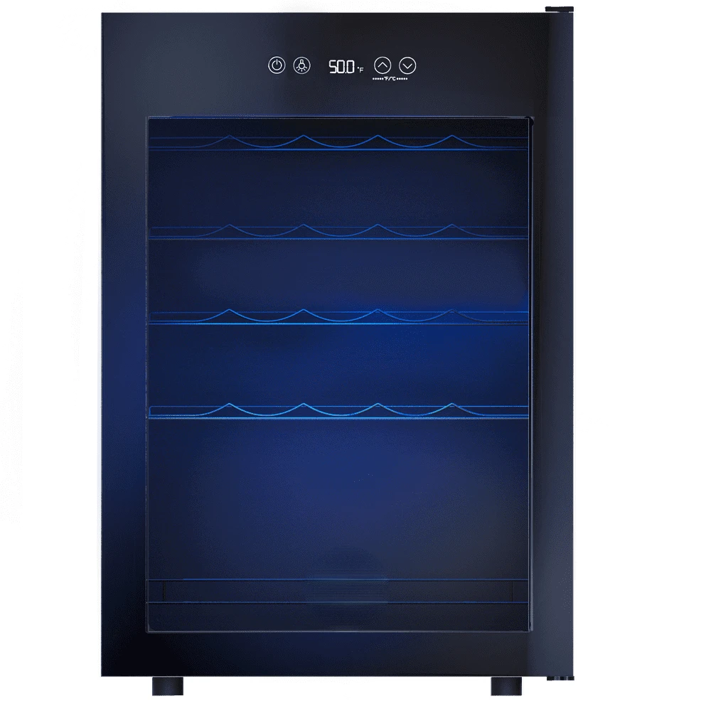 

Bottle Compressor Wine Cooler Refrigerator for Red, White, Champagne or Sparkling Wine, Digital Temperature , Glass Door